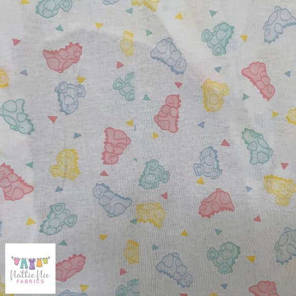 Vintage Pastel Dinosaur‎ Crib Sheet - Picture 1 of 5